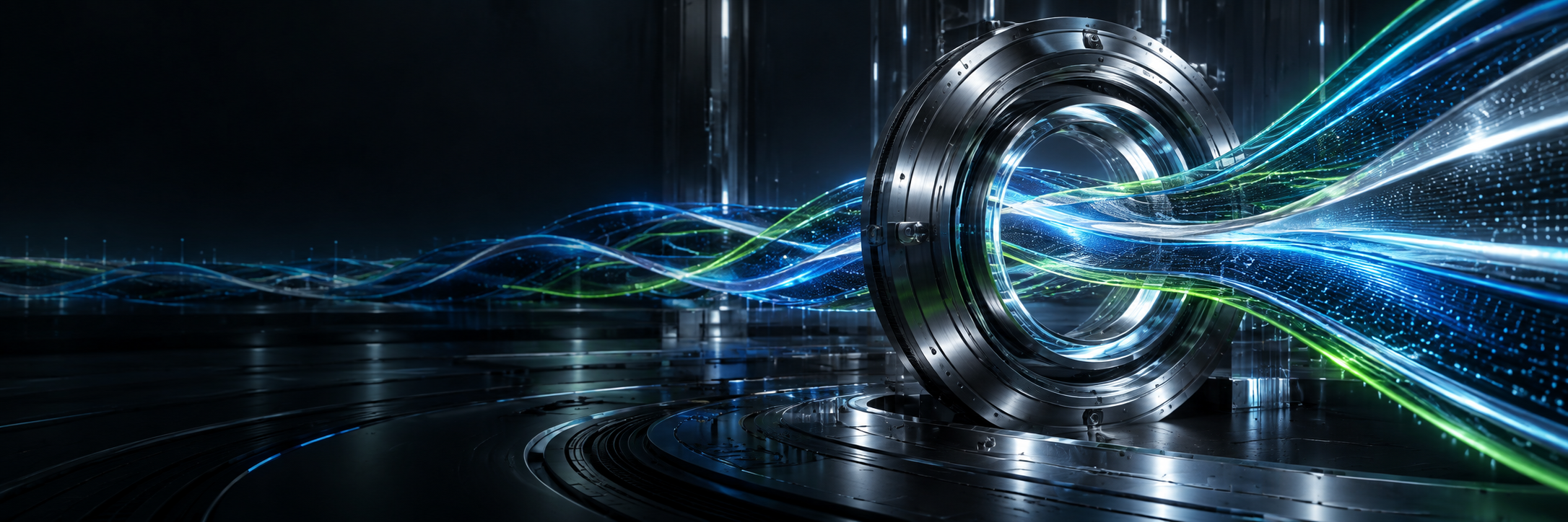 Luminous liquidity streams passing through a metallic aperture